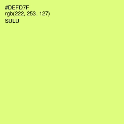 #DEFD7F - Sulu Color Image