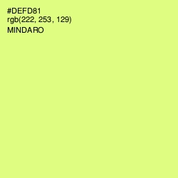#DEFD81 - Mindaro Color Image