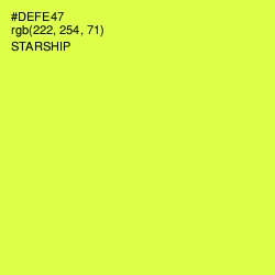 #DEFE47 - Starship Color Image