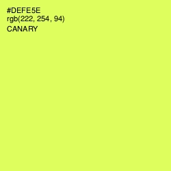 #DEFE5E - Canary Color Image