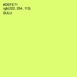 #DEFE71 - Sulu Color Image