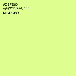 #DEFE90 - Mindaro Color Image