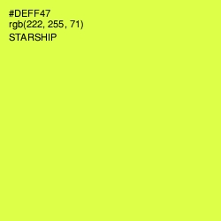 #DEFF47 - Starship Color Image