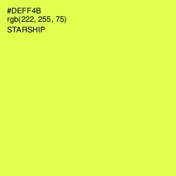 #DEFF4B - Starship Color Image