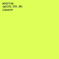 #DEFF58 - Canary Color Image