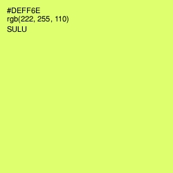 #DEFF6E - Sulu Color Image