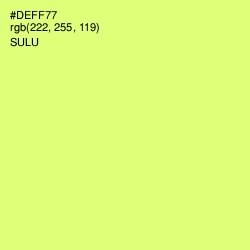 #DEFF77 - Sulu Color Image