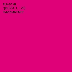 #DF0178 - Razzmatazz Color Image