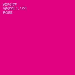 #DF017F - Rose Color Image