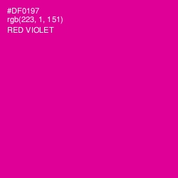 #DF0197 - Red Violet Color Image