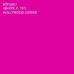 #DF02A1 - Hollywood Cerise Color Image