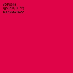 #DF0348 - Razzmatazz Color Image