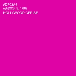 #DF03A6 - Hollywood Cerise Color Image