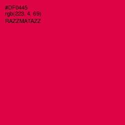 #DF0445 - Razzmatazz Color Image