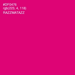 #DF0476 - Razzmatazz Color Image