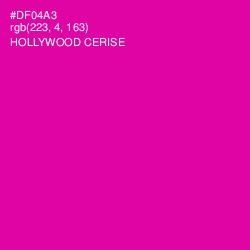 #DF04A3 - Hollywood Cerise Color Image