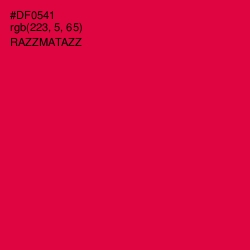 #DF0541 - Razzmatazz Color Image