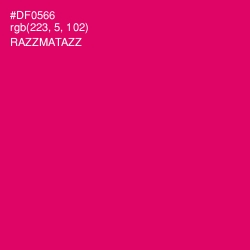 #DF0566 - Razzmatazz Color Image