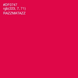 #DF0747 - Razzmatazz Color Image
