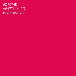 #DF074D - Razzmatazz Color Image