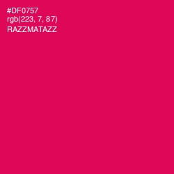 #DF0757 - Razzmatazz Color Image