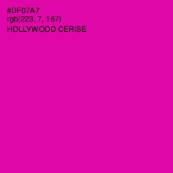 #DF07A7 - Hollywood Cerise Color Image