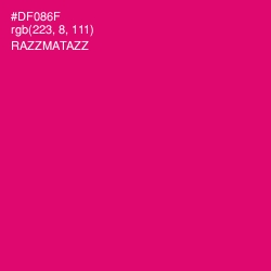 #DF086F - Razzmatazz Color Image