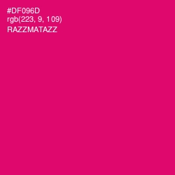 #DF096D - Razzmatazz Color Image
