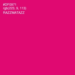 #DF0971 - Razzmatazz Color Image