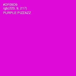 #DF09D9 - Purple Pizzazz Color Image