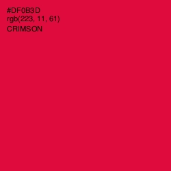 #DF0B3D - Crimson Color Image