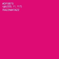 #DF0B75 - Razzmatazz Color Image