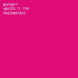 #DF0B77 - Razzmatazz Color Image