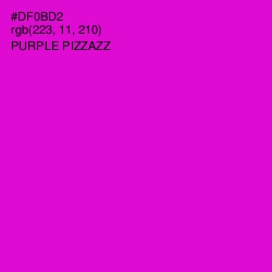 #DF0BD2 - Purple Pizzazz Color Image