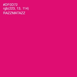 #DF0D72 - Razzmatazz Color Image