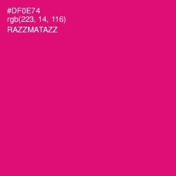 #DF0E74 - Razzmatazz Color Image