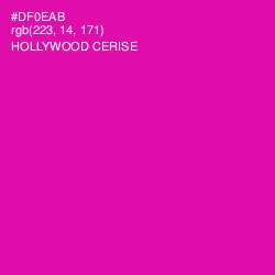 #DF0EAB - Hollywood Cerise Color Image