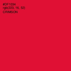 #DF1034 - Crimson Color Image