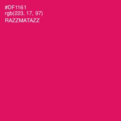 #DF1161 - Razzmatazz Color Image