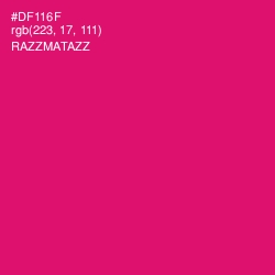 #DF116F - Razzmatazz Color Image