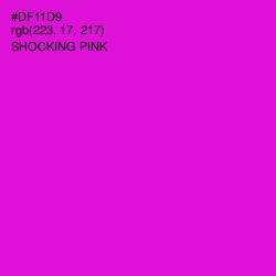 #DF11D9 - Shocking Pink Color Image