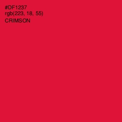 #DF1237 - Crimson Color Image