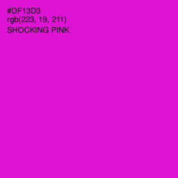 #DF13D3 - Shocking Pink Color Image