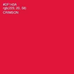 #DF143A - Crimson Color Image