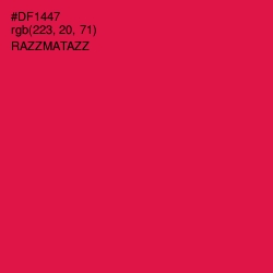 #DF1447 - Razzmatazz Color Image