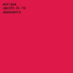 #DF184A - Amaranth Color Image