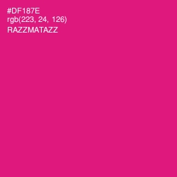 #DF187E - Razzmatazz Color Image