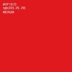 #DF191D - Monza Color Image