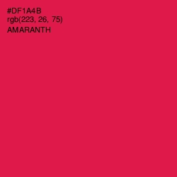 #DF1A4B - Amaranth Color Image