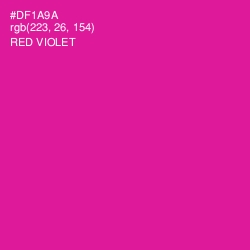 #DF1A9A - Red Violet Color Image